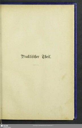 Praktischer Theil