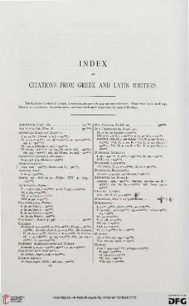 Index of citations from Greek and Latin writers