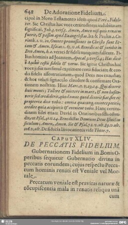 Caput XLIV. De Peccatis Fidelium