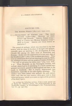 Lecture VIII. The Modern Period (1812 A.D. - 1910 A.D.).