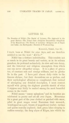 Letter XI. The beauties of Nikkô ...