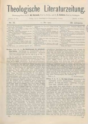 290-292 [Rezension] Ottley, R. R., The Book of Isaiah