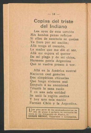 Coplas del triste del indiano