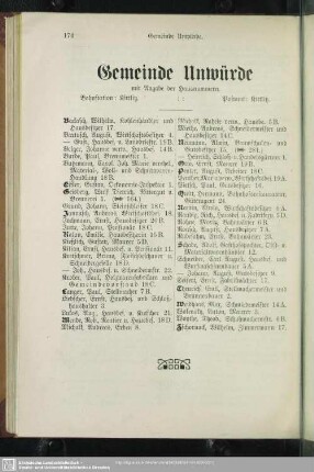Gemeinde Unwürde