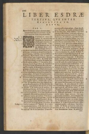 Liber Esdrae Tertivs, Qvi Inter Apocrypha Ponitvr.