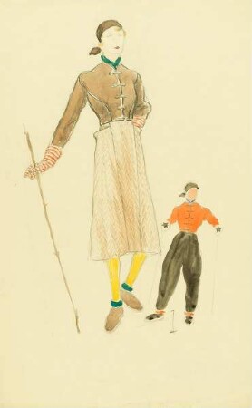 Frauen in Winterkleidung