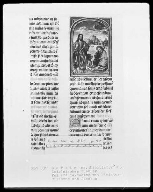 Brevier aus Namur — Christus und Jakobus, Folio 474recto
