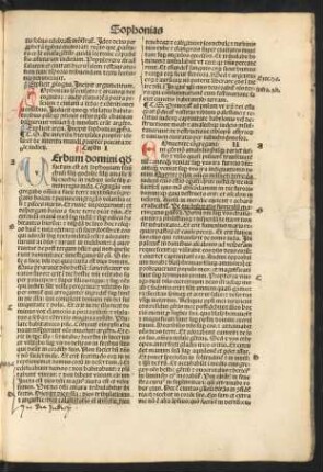 Incipit sophonias propheta.