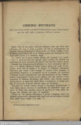 Cenno storico