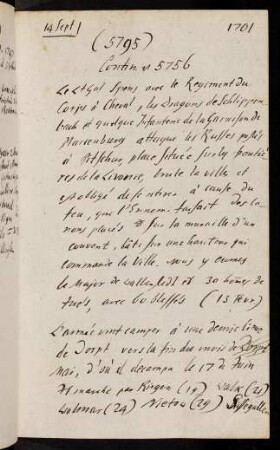 5795-5824, 14. Sept. 1795 Contin. v. 5756 ...