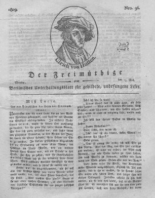 Nro. 96., Montag, den 15. Mai 1809