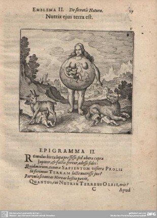 Emblema II. De secretis Naturae.