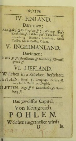 Das zwölffte Capitel. Von Königreich Pohlen
