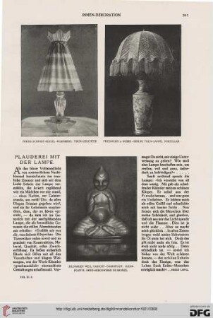 Plauderei mit der Lampe