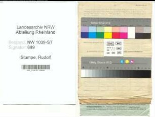 Entnazifizierung Rudolf Stumpe , geb. 28.01.1907 (Viehkaufmann)