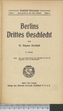 Berlins drittes Geschlecht