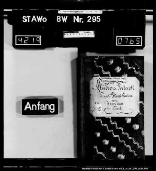 Audienzprotokoll in Zivilprozeßsachen von 1810, 1. Teil
