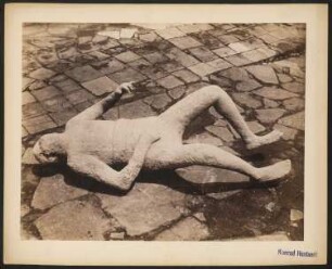 Gipsabguss eines Toten, Pompeji: Ansicht
