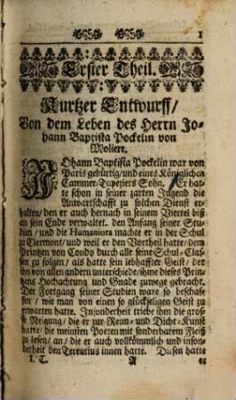 Histrio Gallicus, Comico-Satyricus, Sine Exemplo: Oder, Die Weltberühmten Lust-Comödien, Des ... Herrn Von Moliere : Wieder aufs Neue ... in das Teutsche übersetzt .... 1