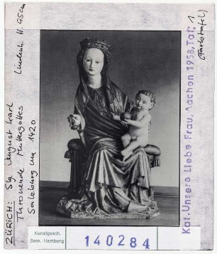 Zürich: Museum, Thronende Madonna aus Salzburg