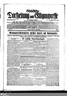 Sächsische Dorfzeitung und Elbgaupresse : mit Loschwitzer Anzeiger ; Tageszeitung für das östliche Dresden u. seine Vororte