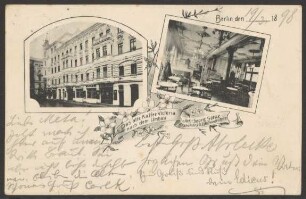 Ansichtskarte "Kaffee Victoria", Besselstraße 23