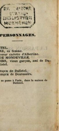 La passion secrète : comédie en 3 actes et en prose
