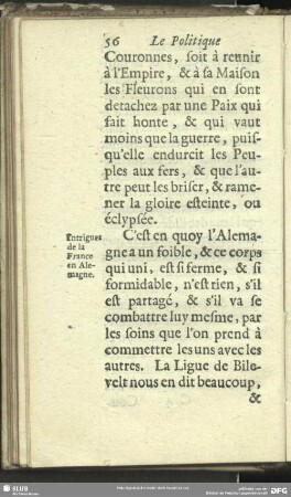 Intrigues de la France en Alemagne