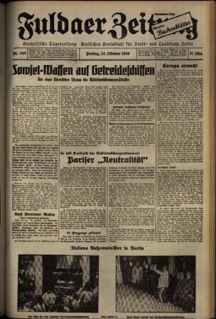 Ausgabe vom Freitag, den 23. Oktober 1936.