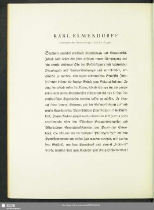 Karl Elmendorff : (Dirigent der Meistersinger und des Ringes)