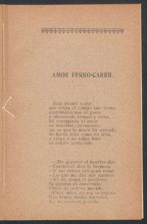 Amor ferro-carril