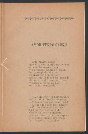 Amor ferro-carril