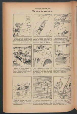 Páginas infantiles : Un viaje de aventuras
