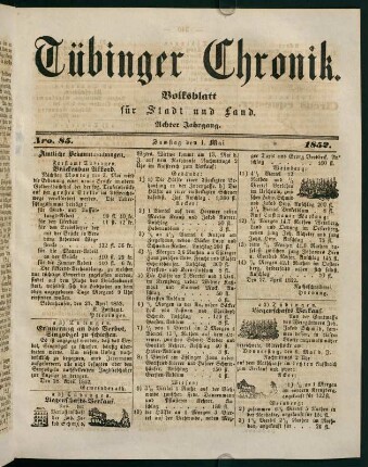 339-358, 1. Mai (Nro. 85) - 7. Mai (Nro. 89)