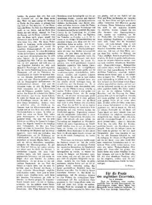 Für die Praxis des englischen Unterrichts