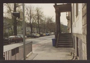 Allee, Blick nach Süden, Eingang Allee 1. Detmold