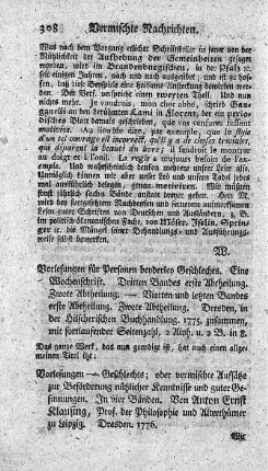 Vorlesungen für Personen beyderley Geschlechts. Bd.3.4.