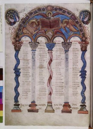 Evangeliar aus Saint-Médard in Soisson — Kanontafel, Folio 7verso