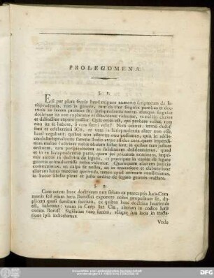 Prolegomena