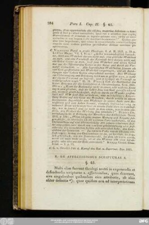 B. De Affectionibus Scripturae S.
