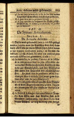 II. Capit. Syntaxis articulorum.