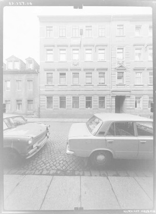 Meißen-Altstadt, Mendestraße 5. Wohnhaus. Straßenfront (Teilansicht)