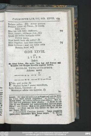 Ode XXVIII. Ad Lyden.