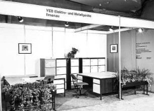 Ausstellungskoje des VEB Elektro-und Metallgeräte Ilmenau