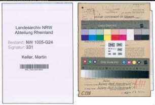 Entnazifizierung Martin Keller , geb. 02.09.1893 (Werkmeister)