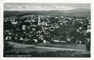 Eibenstock. Blick auf Eibenstock