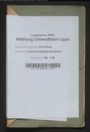 Erblasser: Hammerschmidt, Margaretha, geb. null: