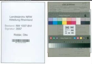 Entnazifizierung Otto De Ridder , geb. 09.05.1893 (Gastwirt)