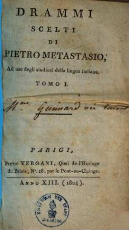 Drammi scelti di Pietro Metastasio, 1