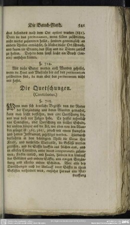 Die Quetschungen. (Contusiones.)